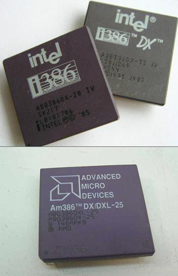 Intel i386 & AMD Am386